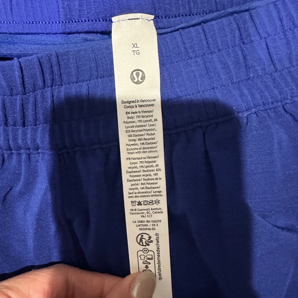 Lululemon Jersey Training Shorts NWT Sz XL - Picture 6 of 7